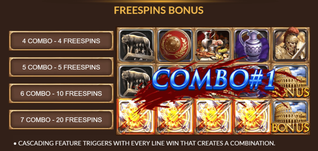 Roma Legacy Slot Game freespins bonus