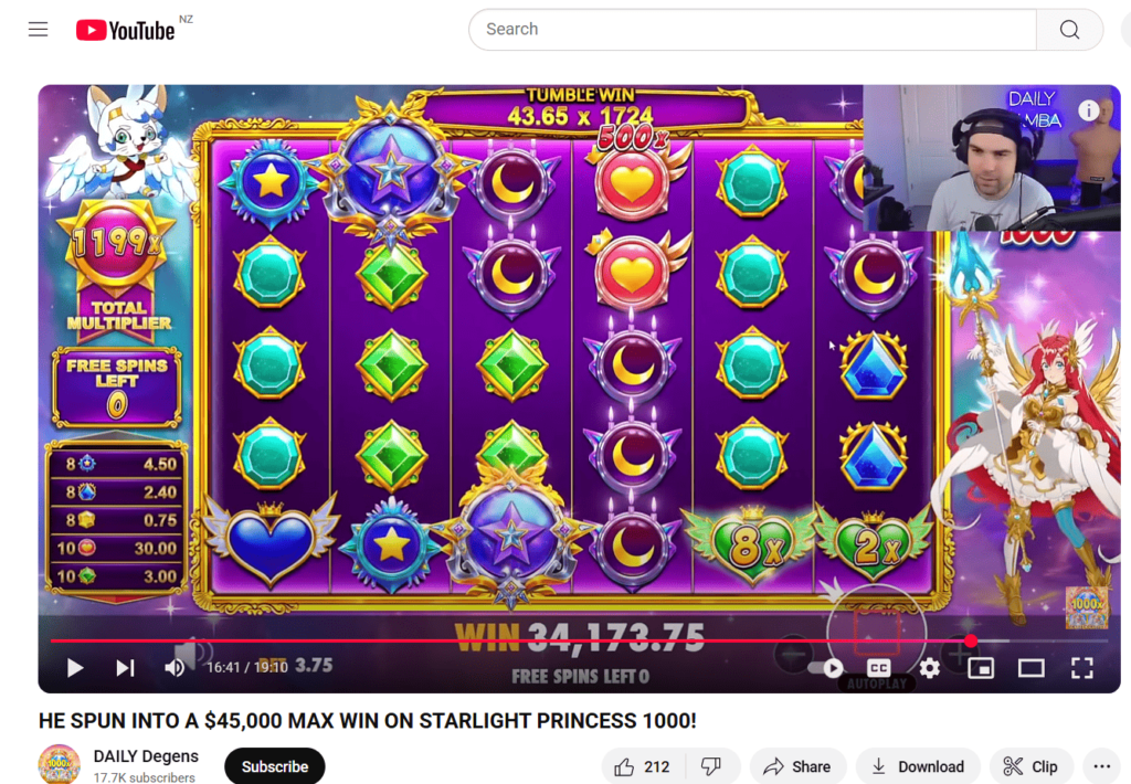 Starlight Princess 1000 Slot Game Big Wins Malaysia